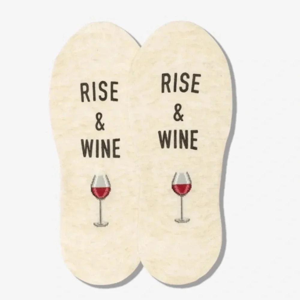 Hotsox Rise & Wine no-show socks cream